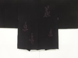 葉模様　刺繍　絵羽織